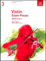 Violin Exam Pieces, 2016-2019, Grade #3 Violin and Piano - ABRSM P.O.P. cover